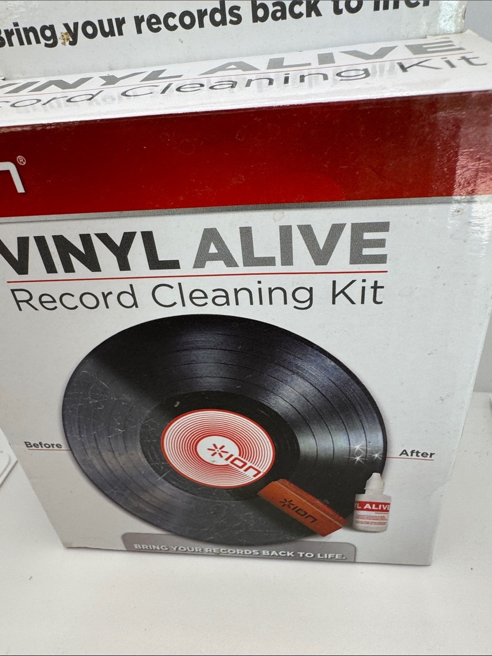 ION Vinyl Alive Record Cleaning Kit - White & Red Packaging - Picture 2 of 4